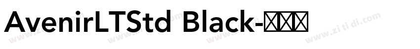 AvenirLTStd Black字体转换